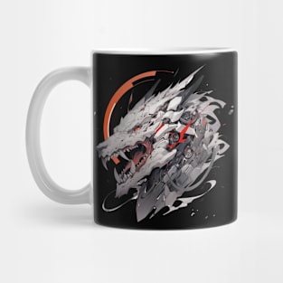 Mecha Tier Tiger Wolf Fuchs Drache Cyborg Mug